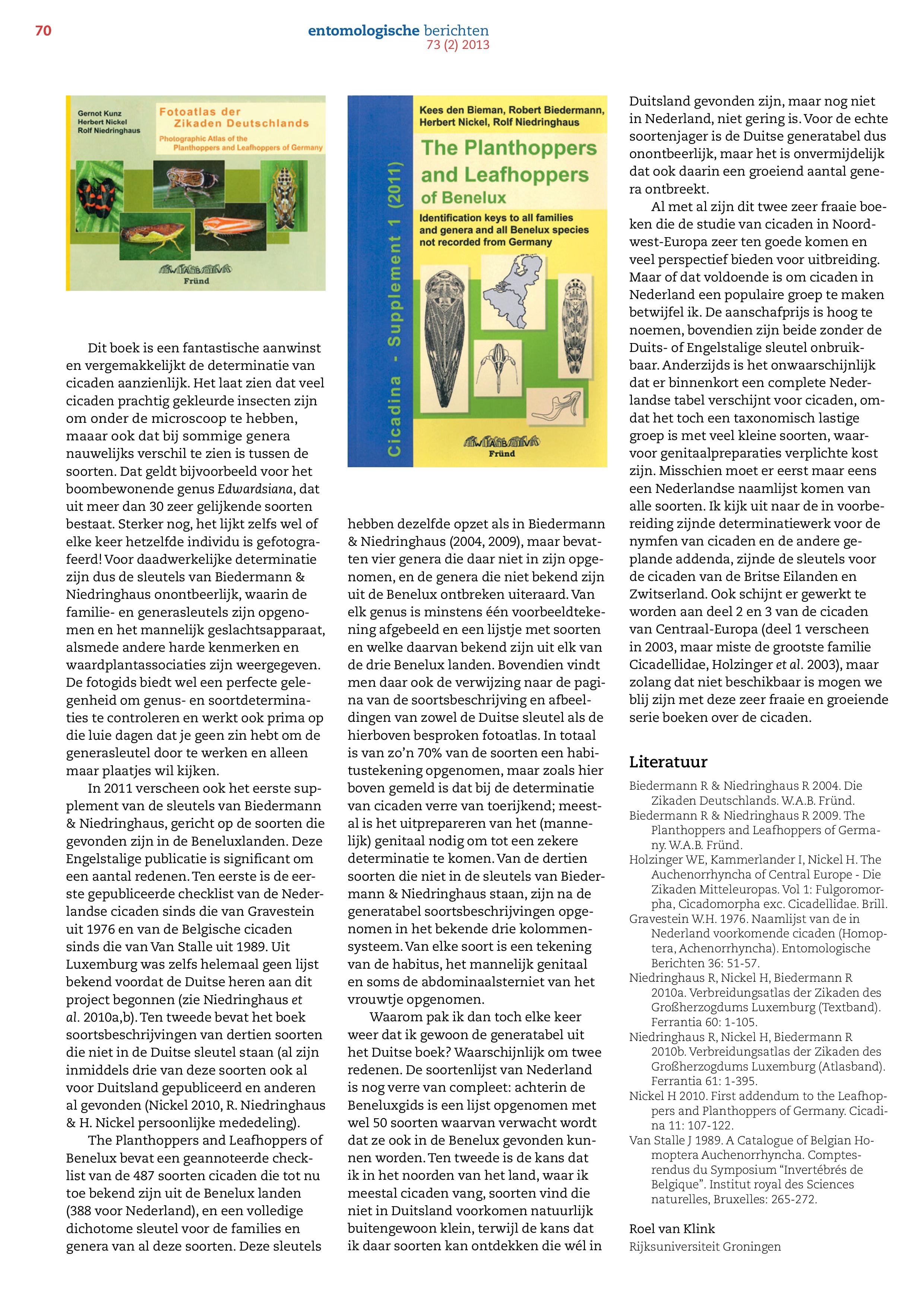 Bookreview van Klink 2